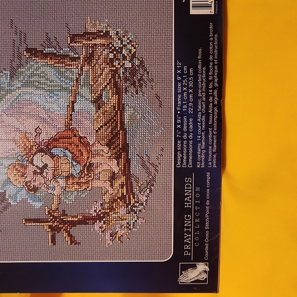 Designs, Praying Hands Collection, Guardian Angel Counted Cross-stitch kit. - Picture 3 of 4